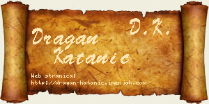 Dragan Katanić vizit kartica